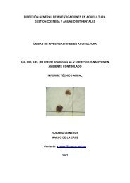 cultivo del rotÃ­fero brachionus sp. y copepodos nativos en ... - Imarpe