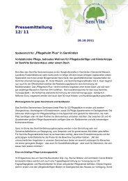 Pressemitteilung 12/11 - SeniVita Sozial gGmbH