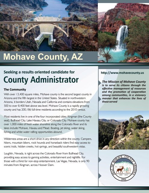 County Administrator Mohave County, AZ