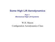 Some High Lift Aerodynamics - the AOE home page