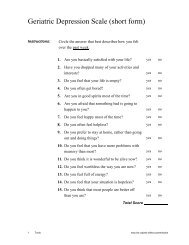 Geriatric Depression Scale (short form) - coegne