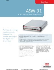 RAD ASM-31 data sheet (pdf) - Cutter Networks