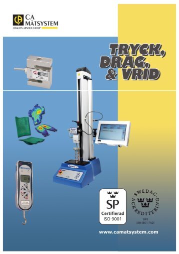 CA Mätsystem Tryck, Drag & Vrid - CA Mätsystem AB