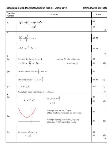 June 2010 Markscheme