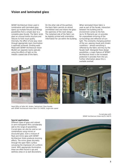 Brochure: SEFAR Architecture VISION