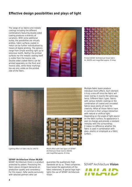 Brochure: SEFAR Architecture VISION - Selector