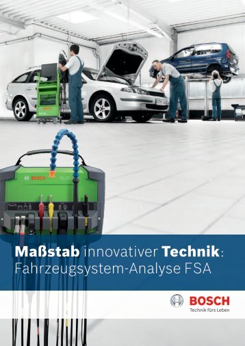Fahrzeugsystem-Analyse FSA - Bosch - Werkstattportal