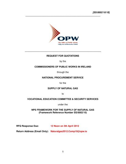 Request for Quoations (0.22 MB) - National Procurement Service