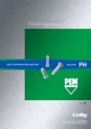 SeLF-CLINCHING STUDS AND PINS BULLeTIN - Colly Components