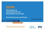 SEPA-Firmen-Lastschrift - Volksbank Neckartal eG