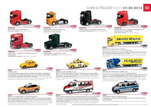 CARS & TRUCKS NEWS 07-08 2013 - Herpa