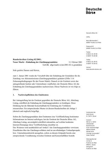 2001-02 rs-grundsÃ¤tze - Deutsche BÃ¶rse AG