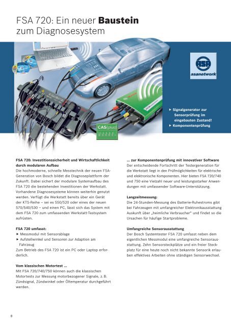 Fahrzeugsystem-Analyse FSA - Bosch - Werkstattportal