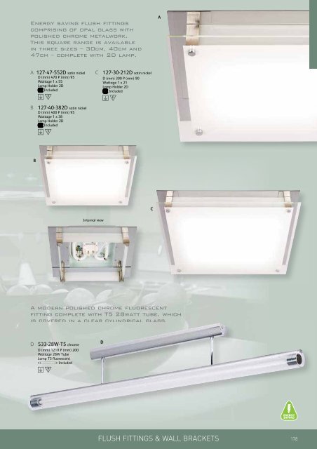 FLUSH FITTINGS & WALL BRACKETS - WF Senate