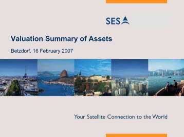 Valuation summary of assets - SES.com