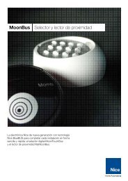 MoonBus Selector y lector de proximidad - Nice SpA