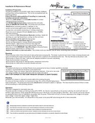 Installation & Maintenance Manual Mini - SHURflo