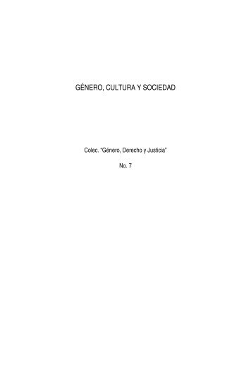 GÃNERO, CULTURA Y SOCIEDAD - Programa de Equidad de ...