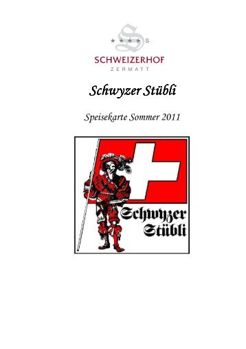 Schwyzerstübli So 11 - Seiler Hotels Zermatt