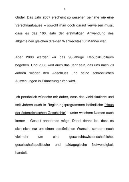 Rede von Bundespräsident Dr. Heinz Fischer anl. des Empfanges ...