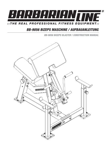 bb-9056 bizeps maschine / aufbauanleitung - Megafitness-Shop