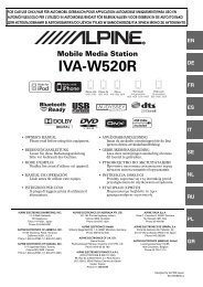 Mobile Media Station IVA-W520R - Alpine