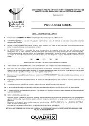PSICOLOGIA SOCIAL - Conselho Federal de Psicologia
