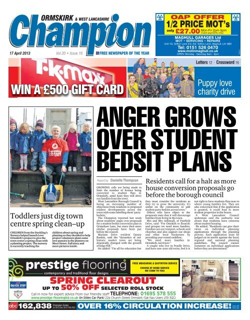 WIN A Â£500 GIFT CARD - Champion Newspapers