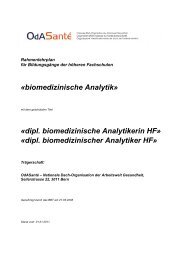 dipl. biomedizinischer Analytiker HF - OdA Gesundheit Bern