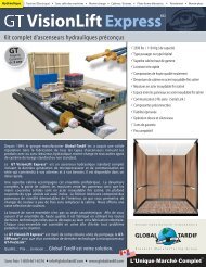 VisionLift Express - Global Tardif Groupe manufacturier d'ascenseurs