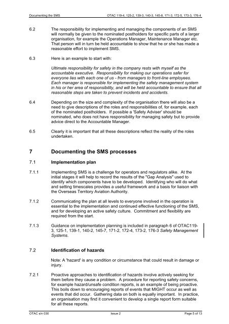 UK Overseas Territories Aviation Circular (OTAC) - Air Safety ...