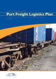 Port Freight Logistics Plan â June 2008 - Sydney Ports