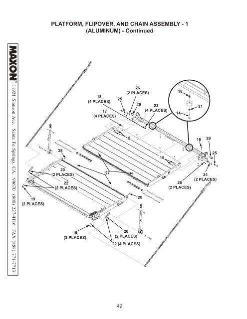 Parts Manual Contains: - Maxon