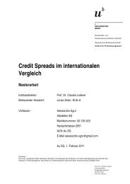 Credit Spreads im internationalen Vergleich Masterarbeit - Institut für ...