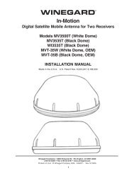 Winegard MV-3500T In Motion RV Satellite System - TALCO ...