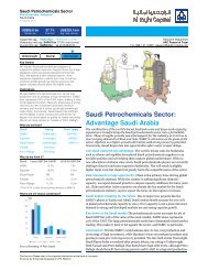 Saudi Petrochemicals Sector: Advantage Saudi Arabia