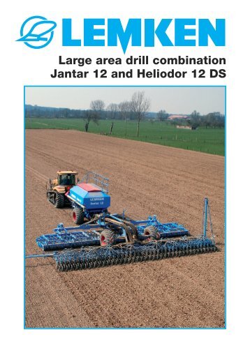 Large area drill combination Jantar 12 and Heliodor 12 DS - Lemken