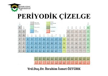 PERİYODİK ÇİZELGE - E-Universite