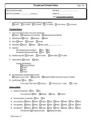 Prenatal History CRF - Cure CMD