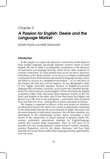 A Passion for English: Desire and the Language Market
