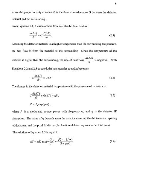 Analysis of 320X240 uncooled microbolometer focal plane array ...