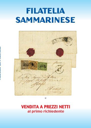 VENDITA A PREZZI NETTI - Filatelia Sammarinese