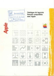 Catalogue de logiciels franÃ§ais compatibles avec Apple
