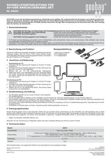 und Datenkabel fÃ¼r das Samsung Galaxy Tab finden Sie