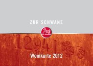 Weinkarte 2012 - Hotel Zur Schwane