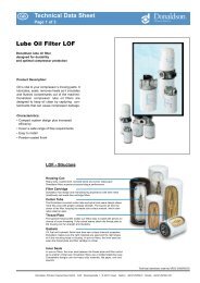 LOF Lube Oil Filter (Technical Data Sheet)