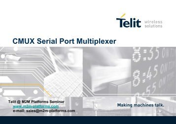 CMUX Serial Port Multiplexer - M2M Platforms