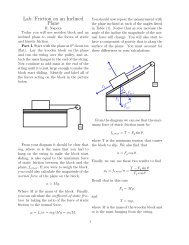Lab: Friction on an Inclined Plane
