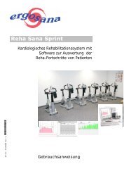 Sana Sprint Reha Bedienungsanleitung - ergosana GmbH