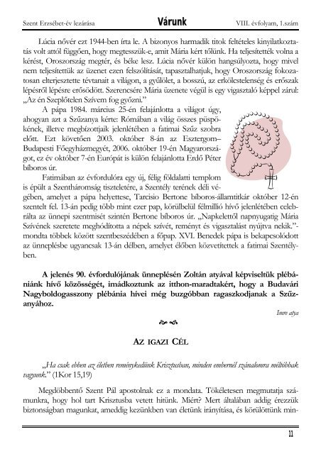 Szent ErzsÃ©bet (PDF - 422 KB) - MÃ¡tyÃ¡s-templom